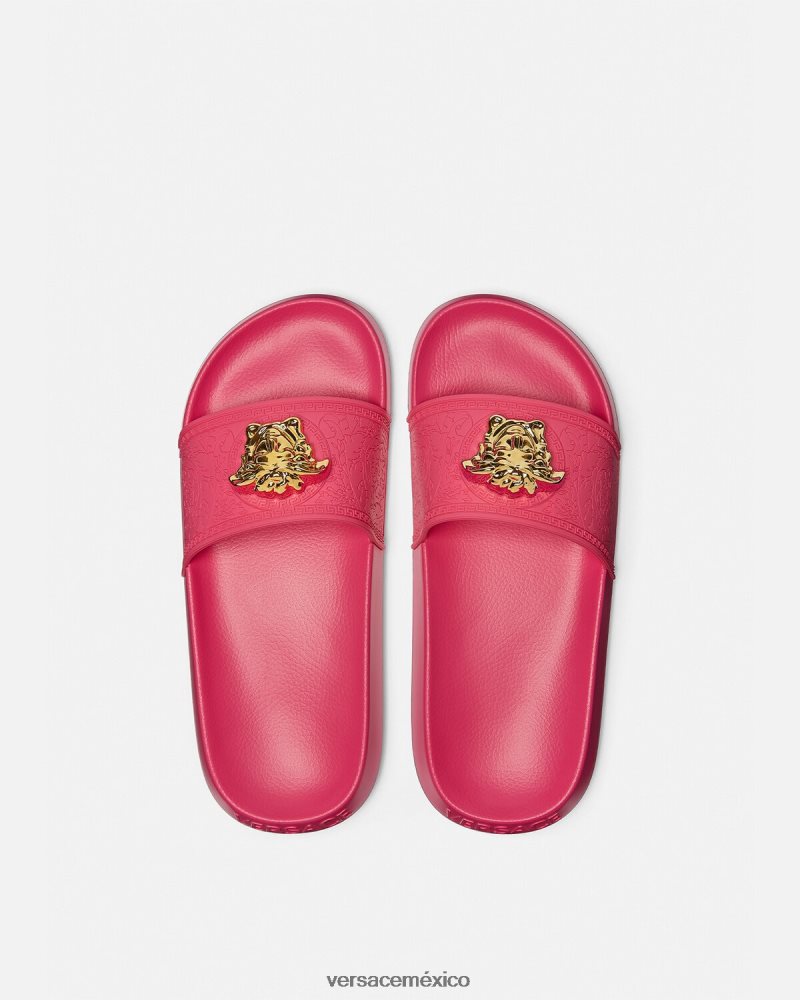 Versace toboganes palazzo fucsia zapato mujer 84626J459