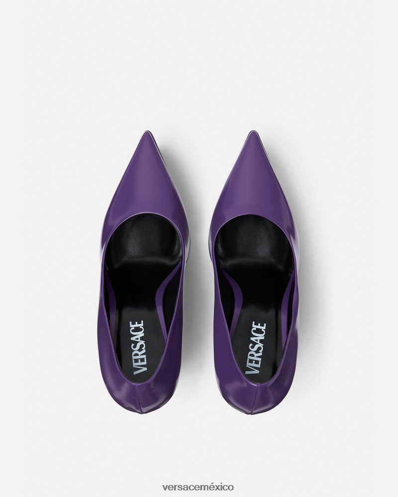 Versace bombas de plataforma tempestad Violeta zapato mujer 84626J492