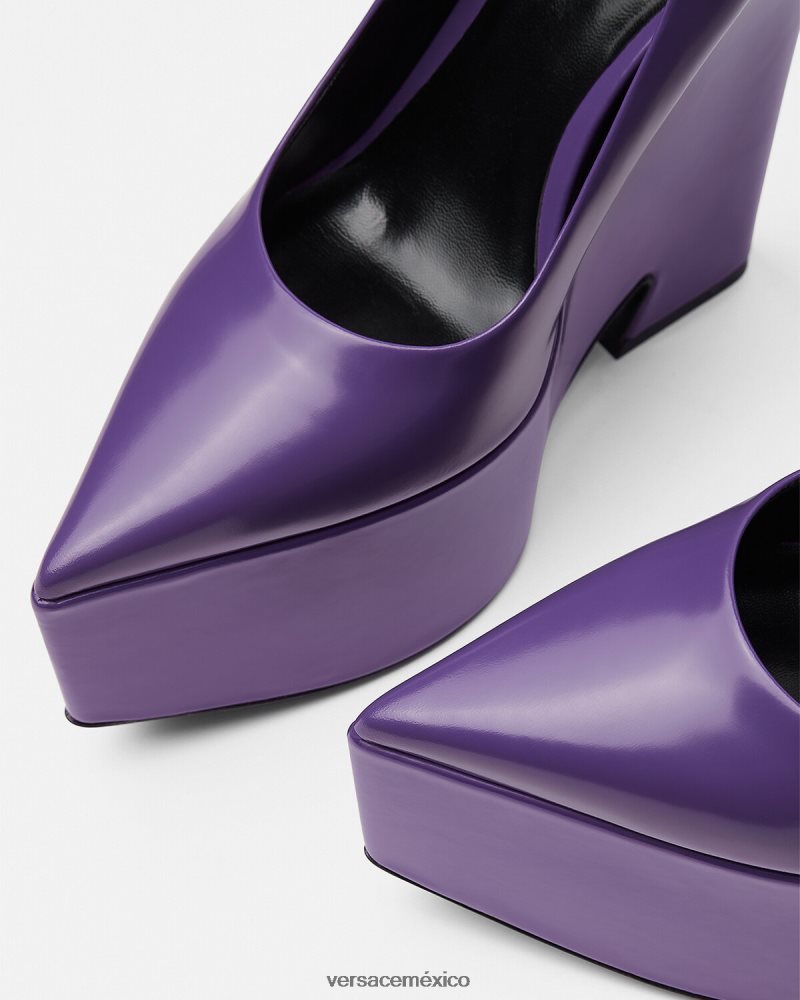Versace bombas de plataforma tempestad Violeta zapato mujer 84626J492