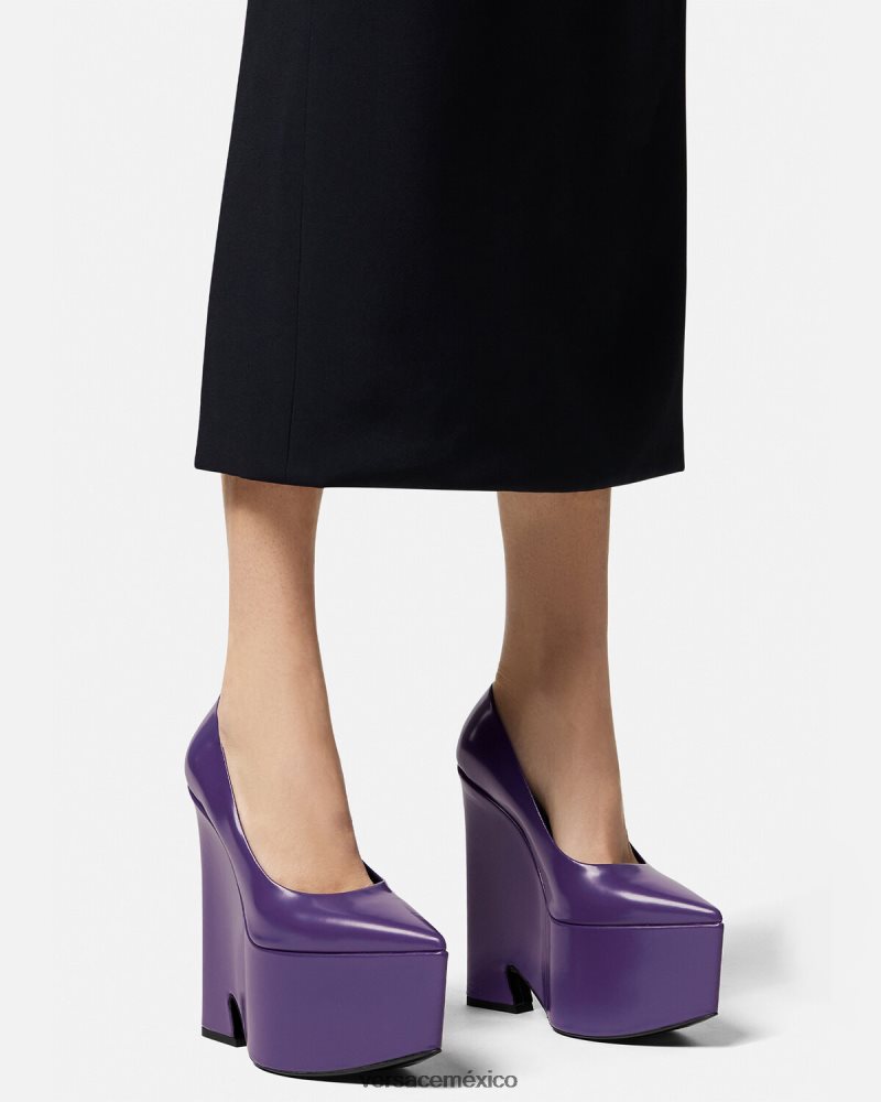Versace bombas de plataforma tempestad Violeta zapato mujer 84626J492