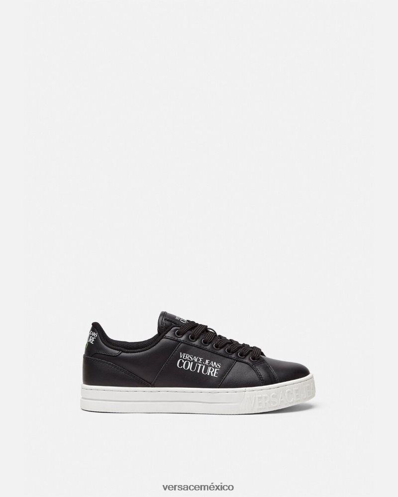 Versace tenis corte 88 negro zapato mujer 84626J2314