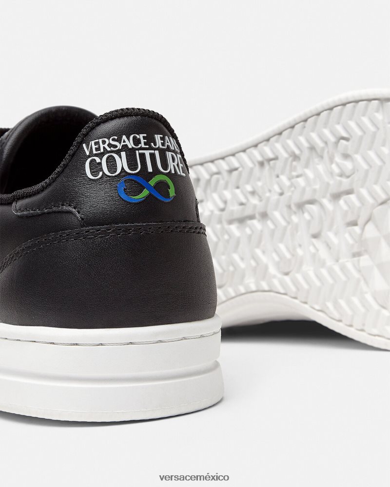 Versace tenis corte 88 negro zapato mujer 84626J2314