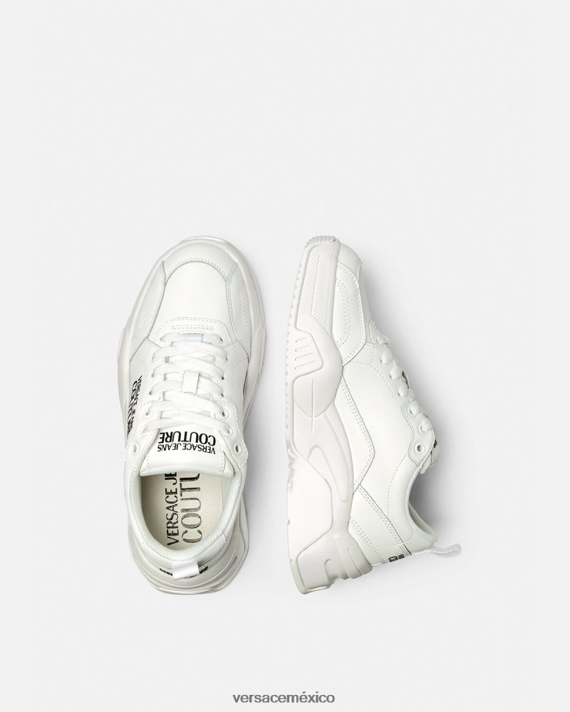 Versace zapatillas de deporte con mirada de estrellas blanco zapato mujer 84626J2266