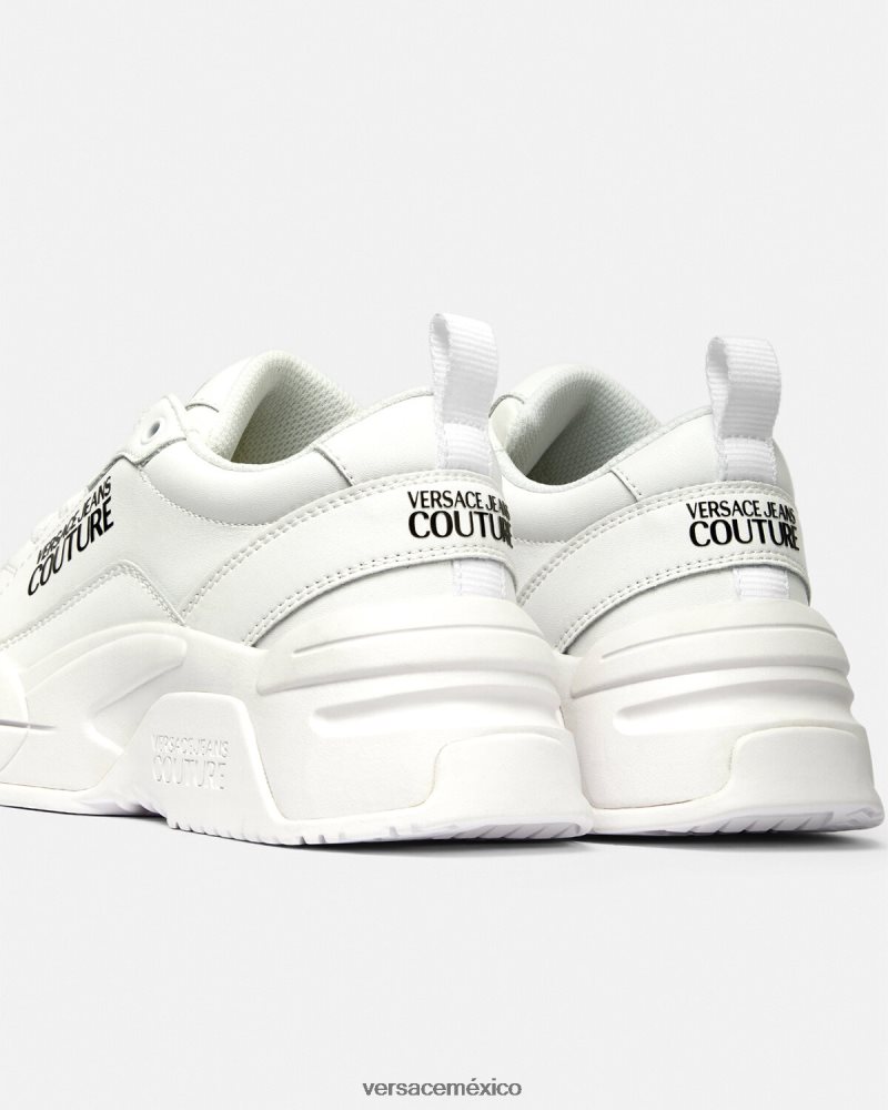 Versace zapatillas de deporte con mirada de estrellas blanco zapato mujer 84626J2266
