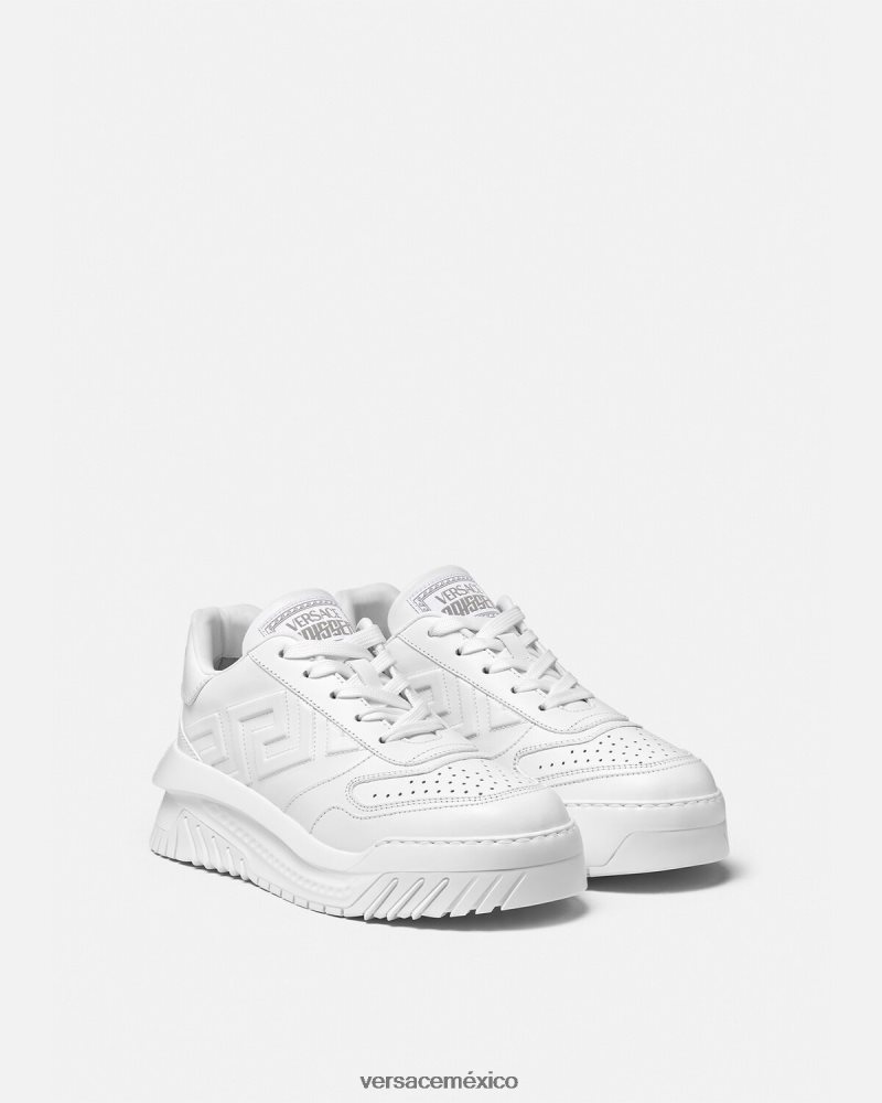 Versace zapatillas greca odissea blanco zapato mujer 84626J503