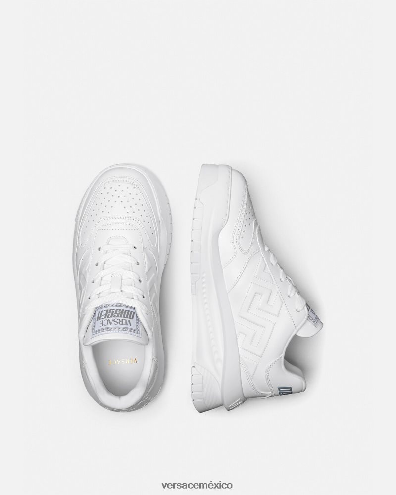 Versace zapatillas greca odissea blanco zapato mujer 84626J503