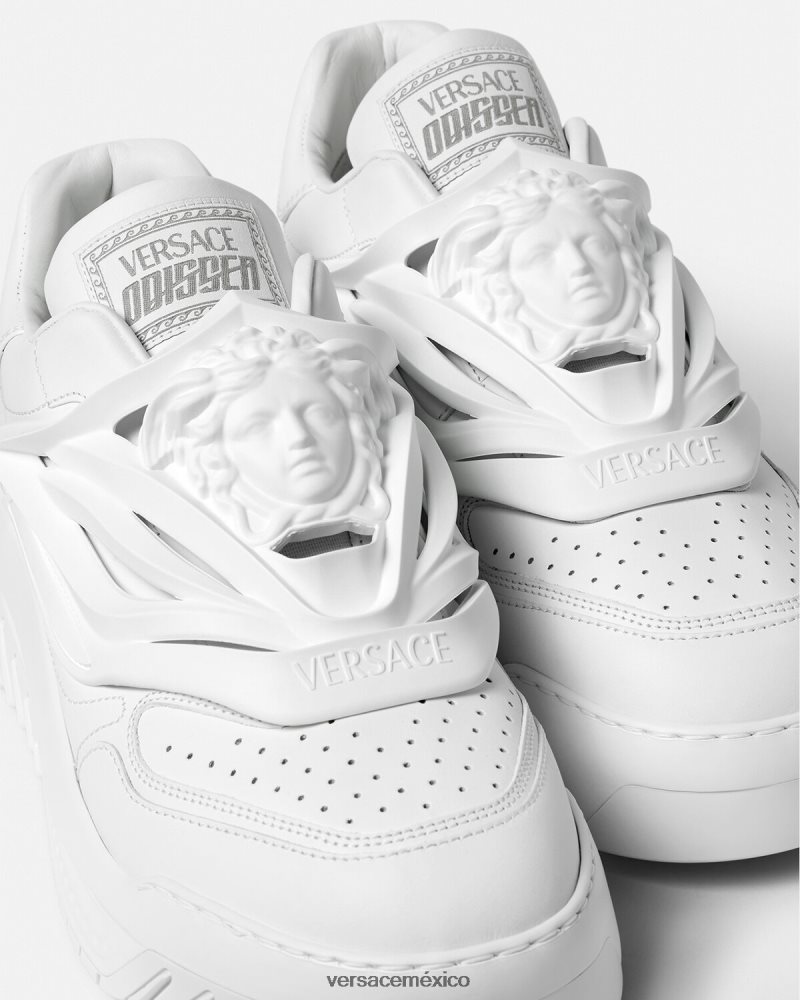 Versace zapatillas odissea blanco zapato mujer 84626J505