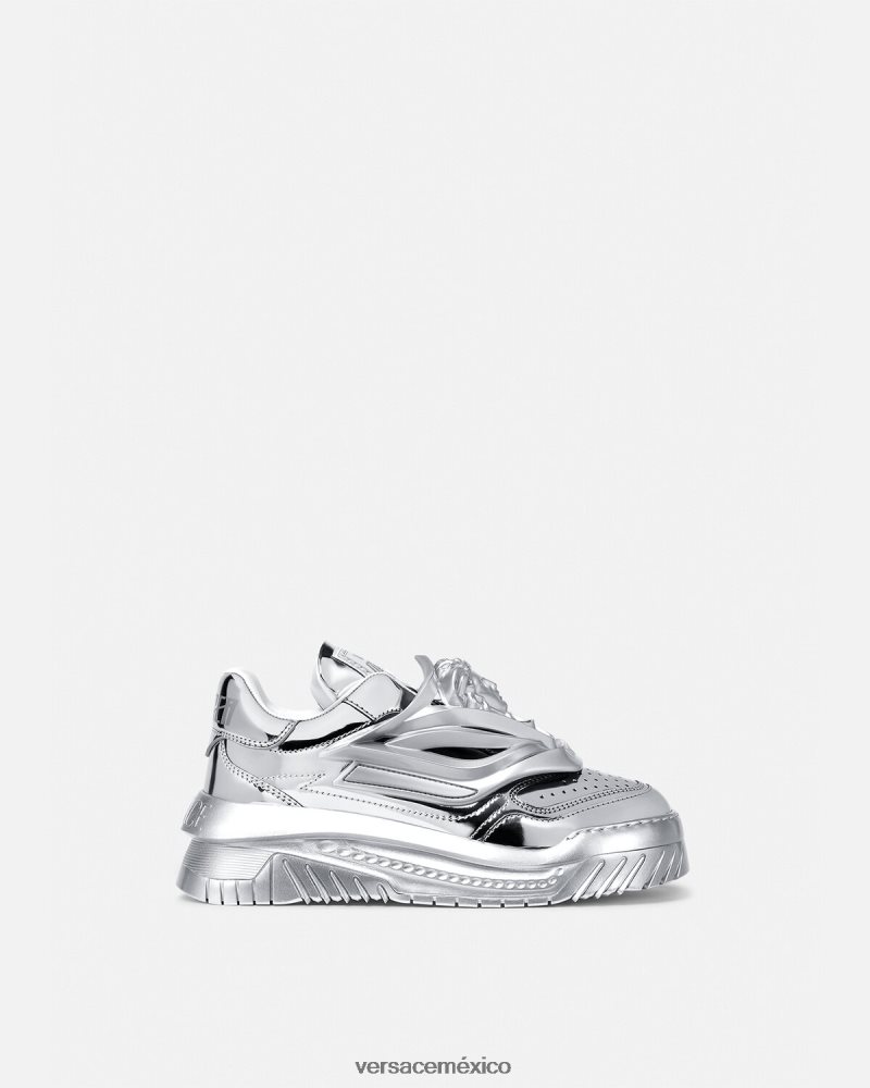 Versace zapatillas odissea plata zapato mujer 84626J506