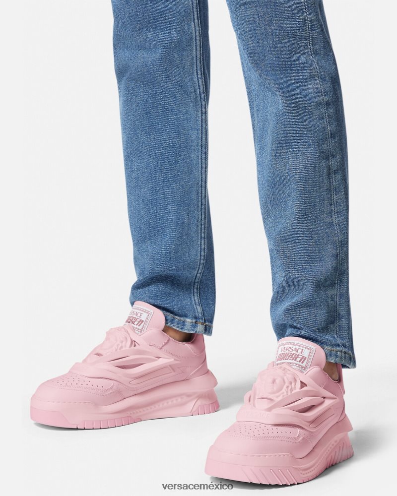 Versace zapatillas odissea rosa zapato mujer 84626J504