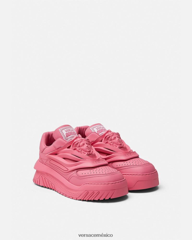 Versace zapatillas odissea rosa zapato mujer 84626J507