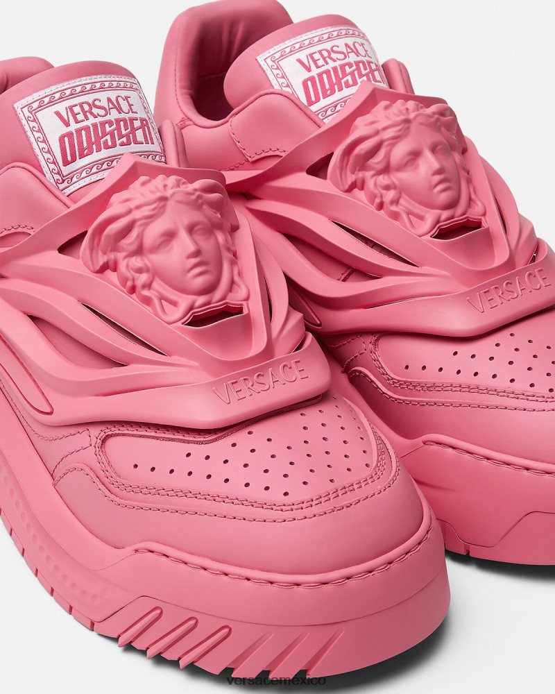 Versace zapatillas odissea rosa zapato mujer 84626J507