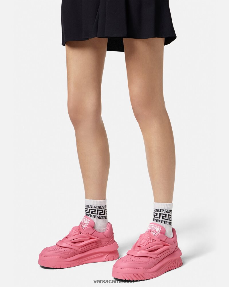 Versace zapatillas odissea rosa zapato mujer 84626J507