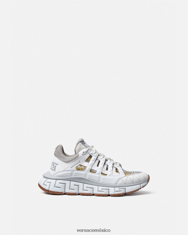 Versace zapatillas trigrecas blanco zapato mujer 84626J508
