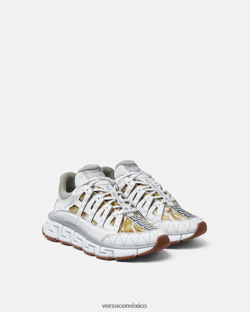 Versace zapatillas trigrecas blanco zapato mujer 84626J508