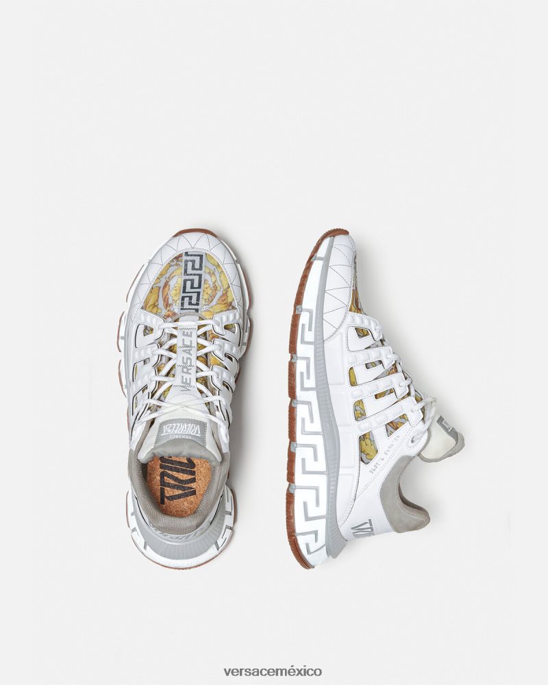 Versace zapatillas trigrecas blanco zapato mujer 84626J508
