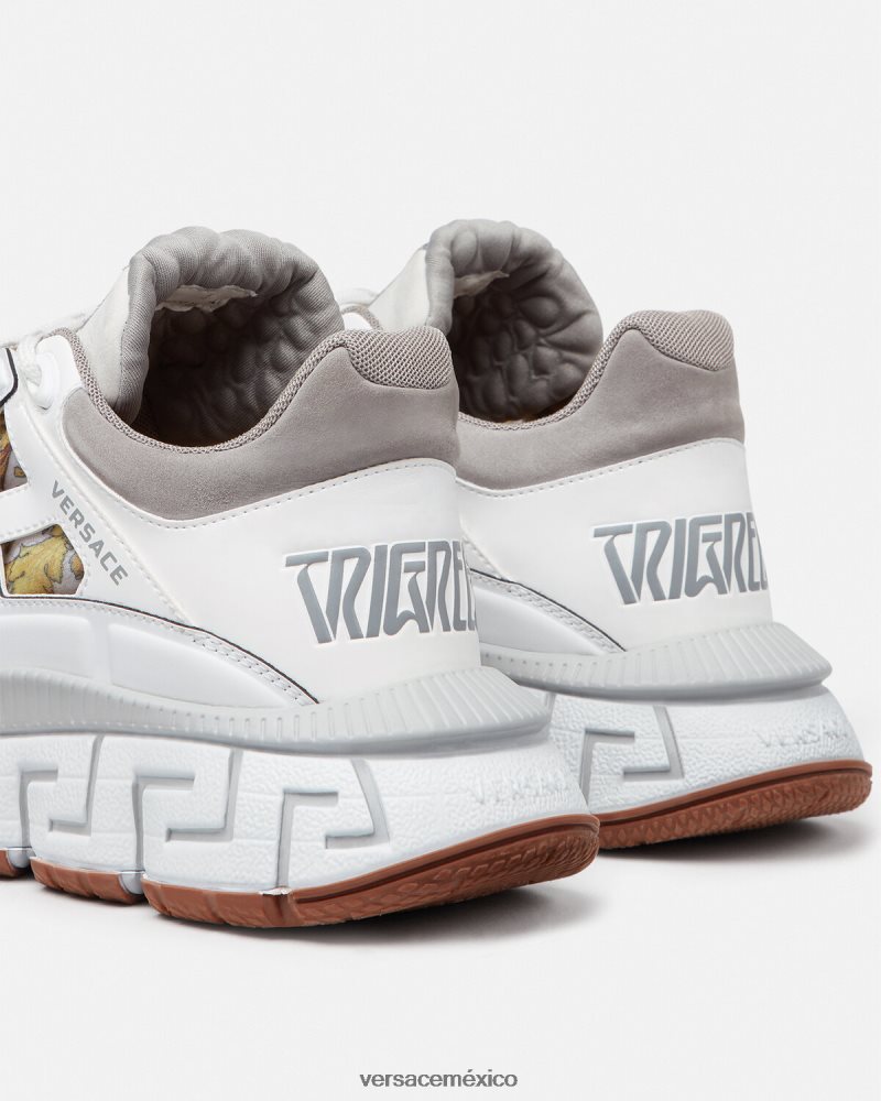 Versace zapatillas trigrecas blanco zapato mujer 84626J508