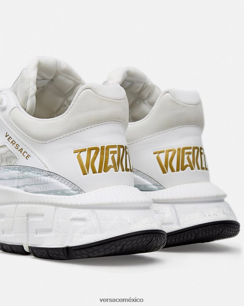 Versace zapatillas trigrecas blanco zapato mujer 84626J509