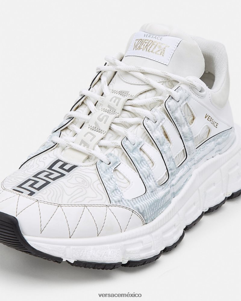 Versace zapatillas trigrecas blanco zapato mujer 84626J509
