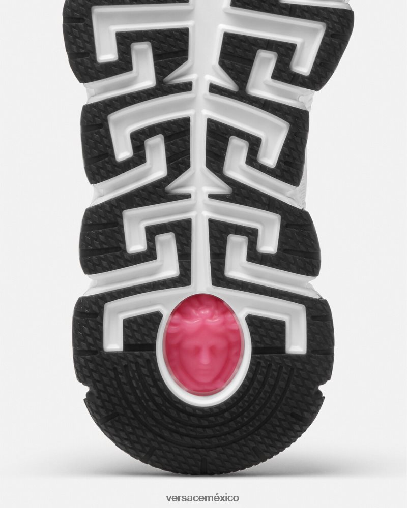 Versace zapatillas trigrecas rosa zapato mujer 84626J500
