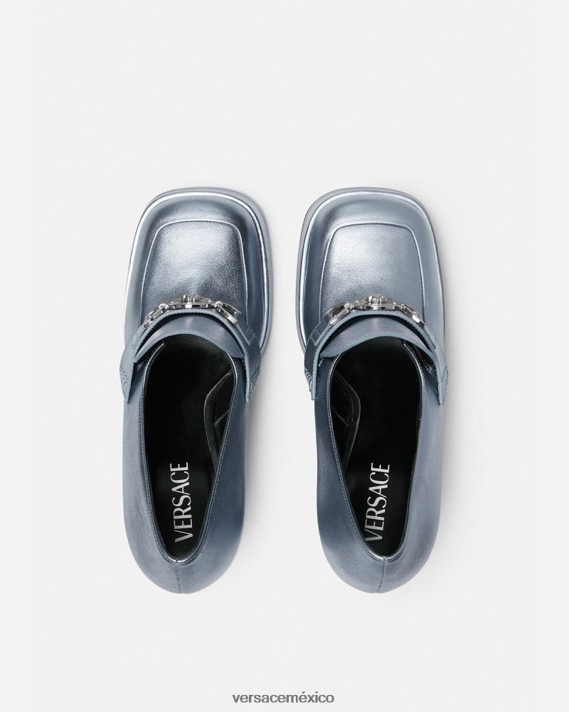Versace zapatos de tacón con plataforma metálica Medusa '95 un color zapato mujer 84626J485