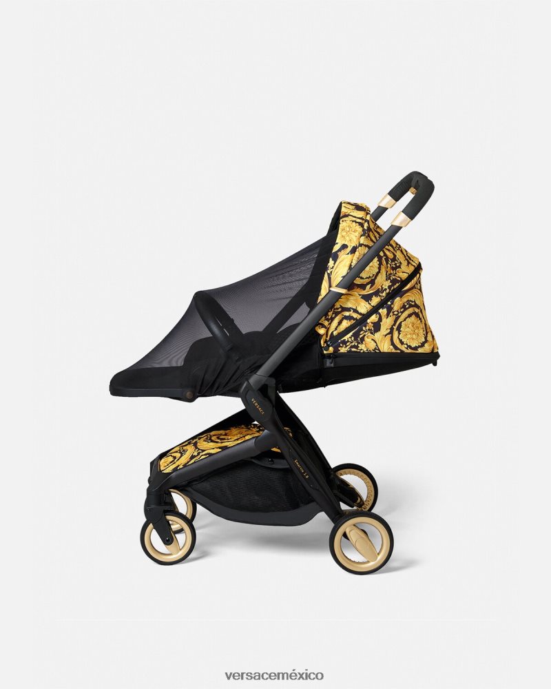 Versace mosquitera para cochecito de bebé negro accesorios niños 84626J1838