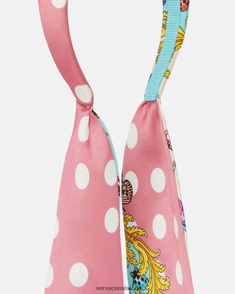 Versace diadema de mariposas rosa y blanco accesorios niños 84626J2060