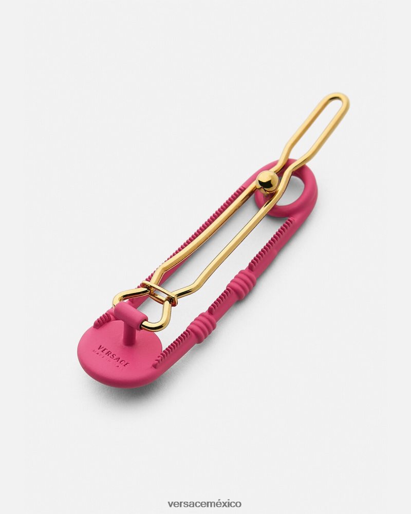 Versace pinza para el cabello con pasador de seguridad oro rosado accesorios niños 84626J2074