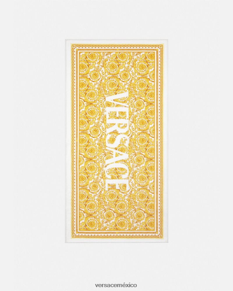 Versace toalla de playa barroca imprimir accesorios niños 84626J2070