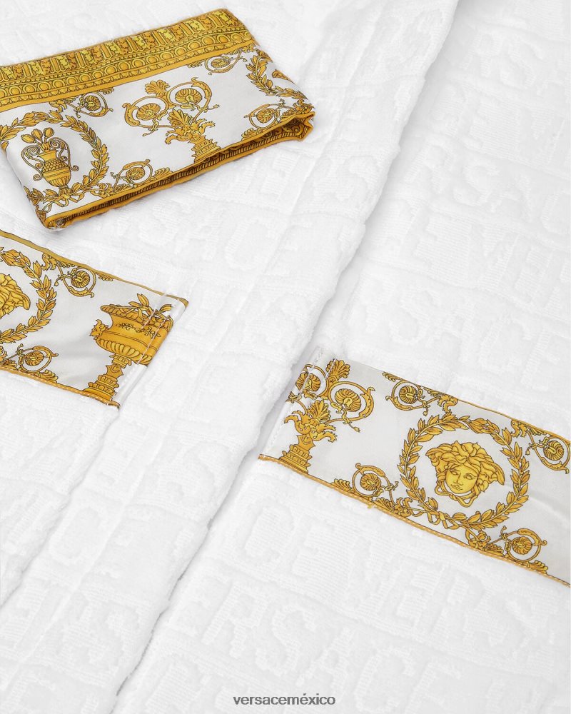 Versace bata de baño blanco ropa niños 84626J2063