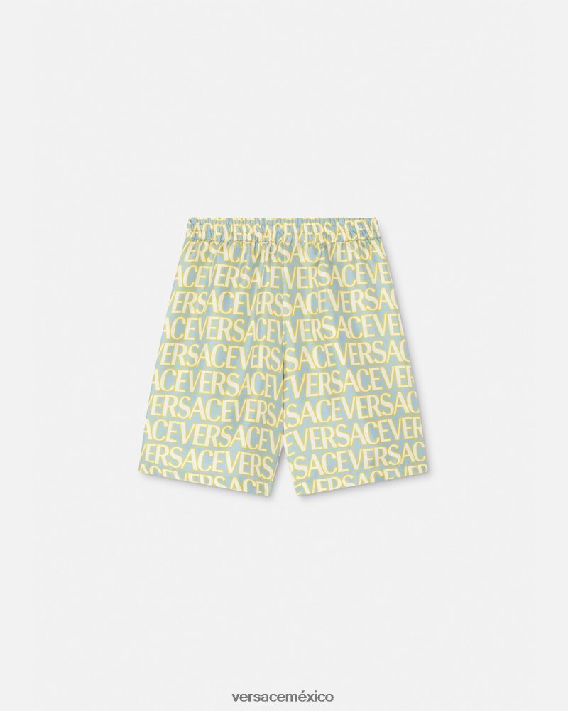Versace pantalones cortos de seda imprimir ropa niños 84626J2090