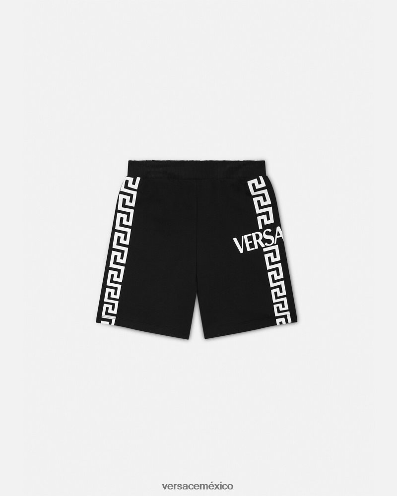 Versace shorts deportivos con logo negro ropa niños 84626J2098