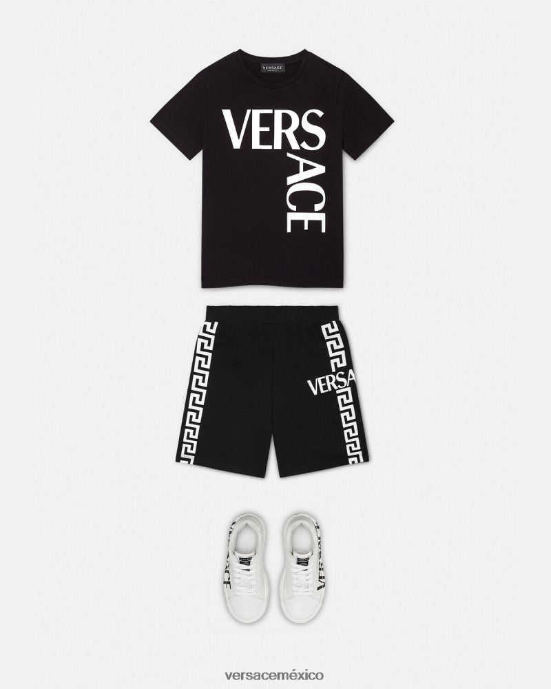 Versace shorts deportivos con logo negro ropa niños 84626J2098
