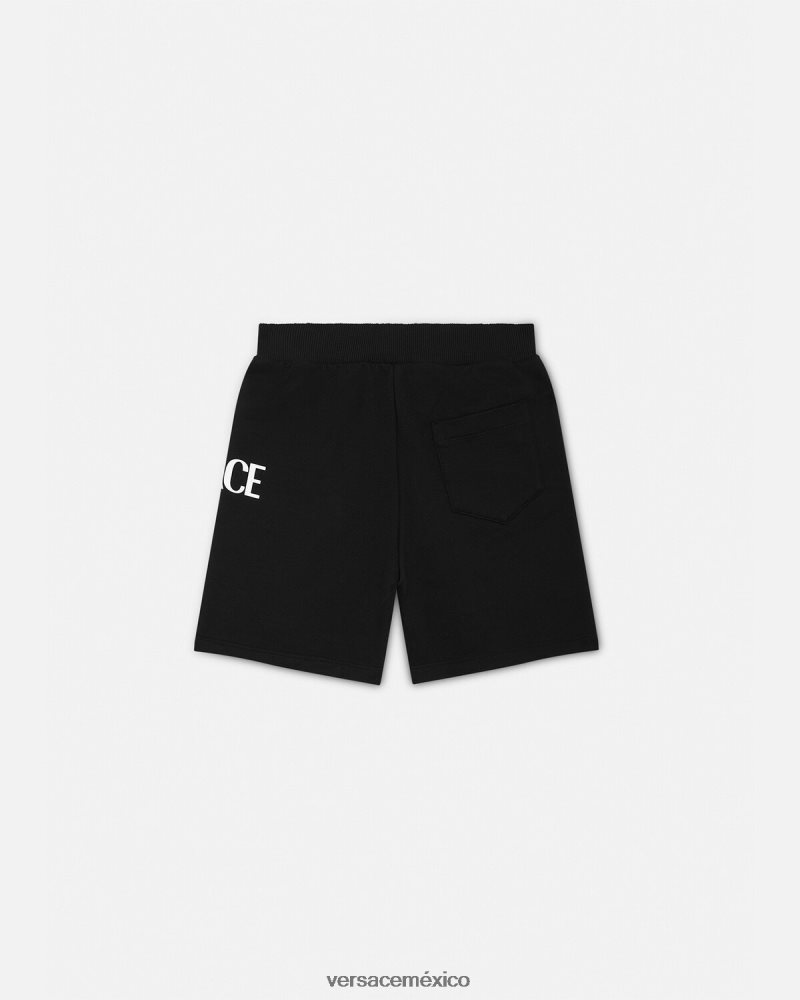 Versace shorts deportivos con logo negro ropa niños 84626J2098