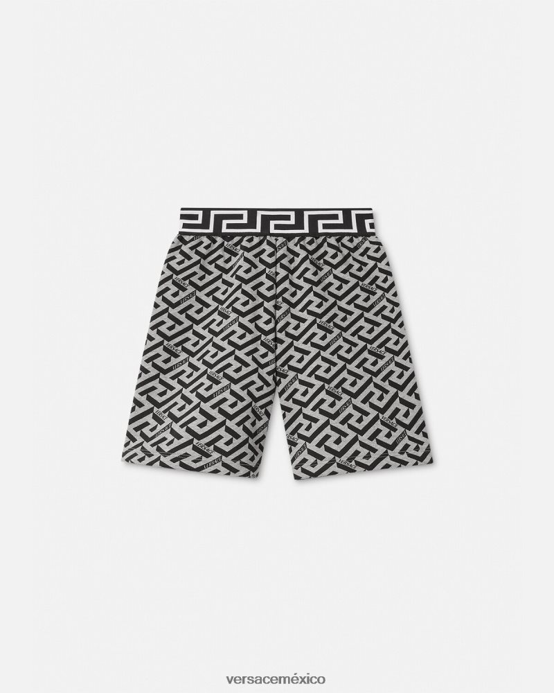 Versace shorts deportivos la greca gris y estampado ropa niños 84626J2116