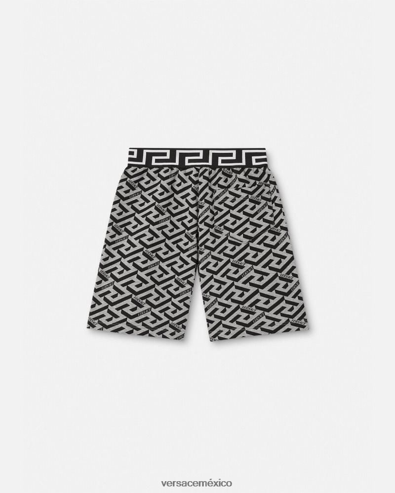 Versace shorts deportivos la greca gris y estampado ropa niños 84626J2116