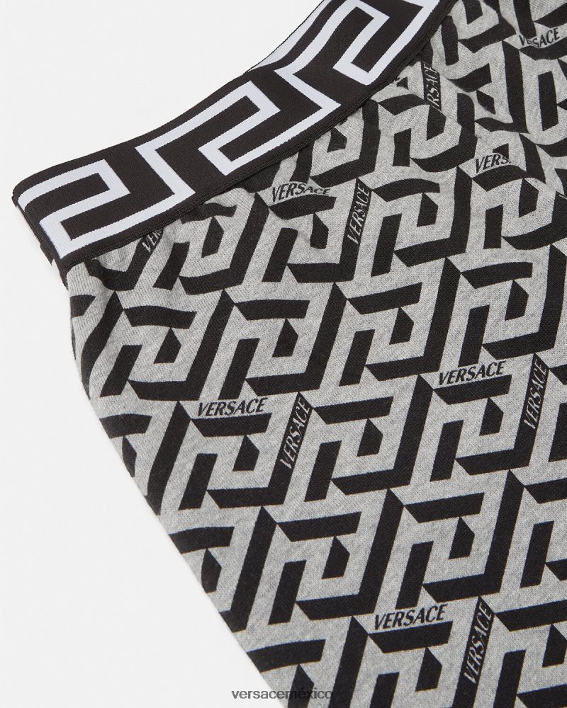 Versace shorts deportivos la greca gris y estampado ropa niños 84626J2116