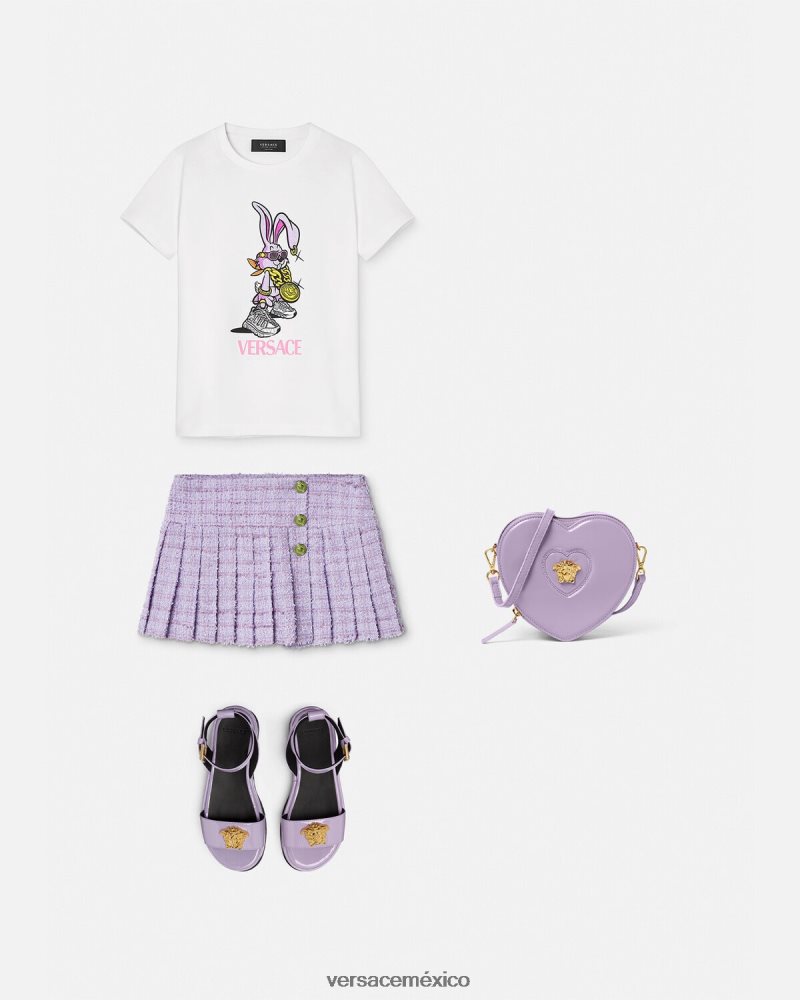 Versace camiseta del conejo del año nuevo lunar rosa ropa niños 84626J1990