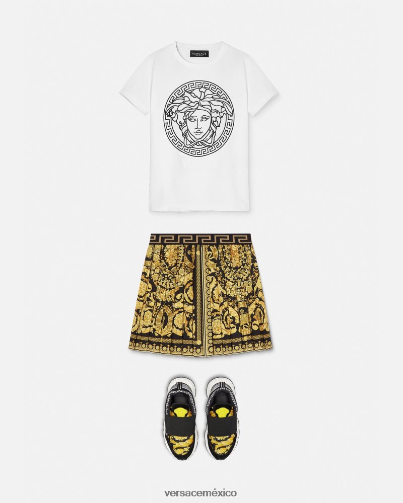 Versace camiseta medusa blanco negro ropa niños 84626J1966