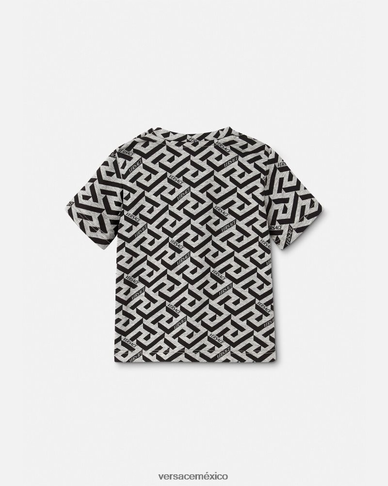 Versace camiseta para bebé la greca gris y estampado ropa niños 84626J1910