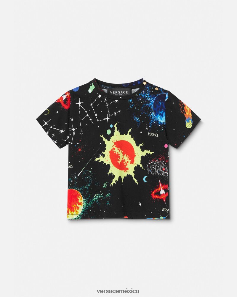 Versace galaxia camiseta para bebé imprimir ropa niños 84626J1882