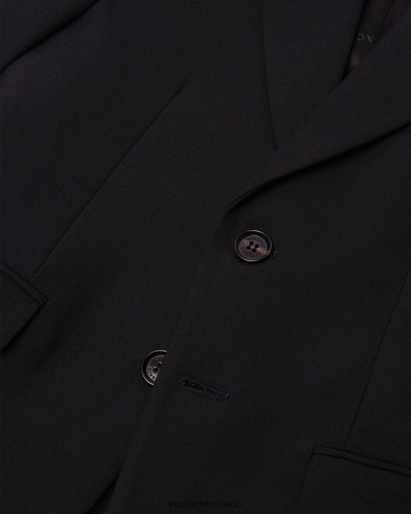 Versace chaqueta con logo negro ropa niños 84626J2105