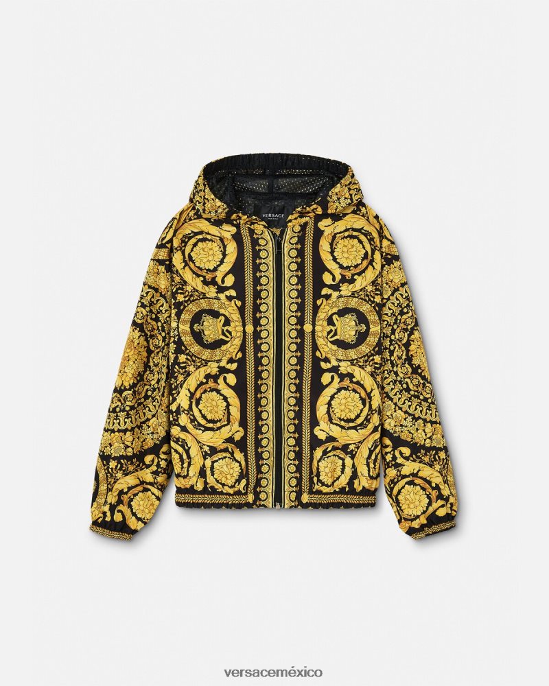 Versace chaqueta cortavientos barroco imprimir ropa niños 84626J1983