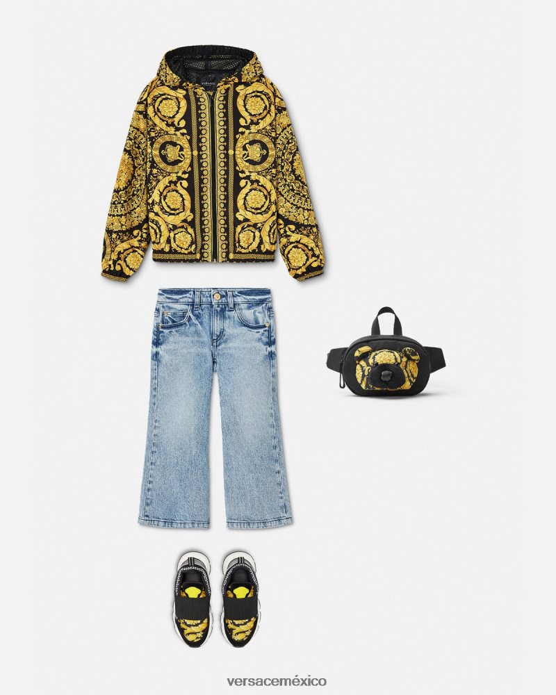 Versace chaqueta cortavientos barroco imprimir ropa niños 84626J1983