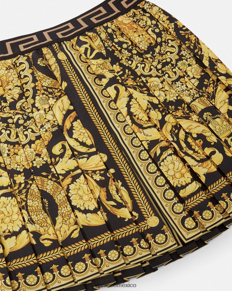 Versace falda plisada barroca imprimir ropa niños 84626J1957