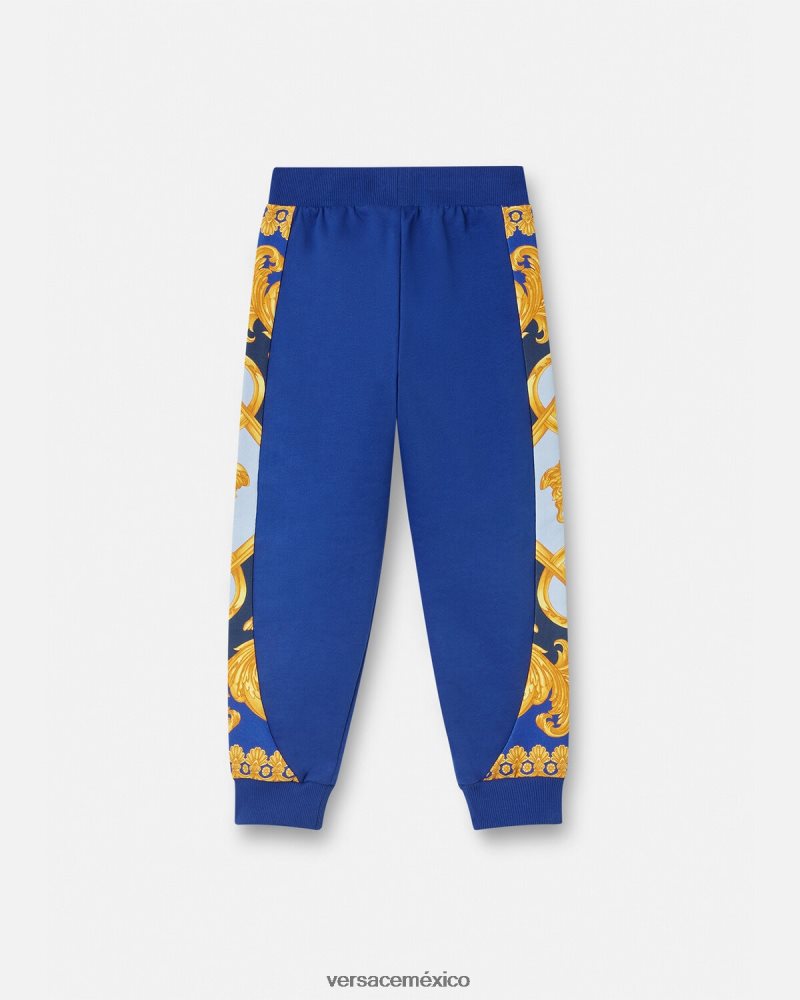 Versace pantalones de chándal barroco 660 Plano ropa niños 84626J2110