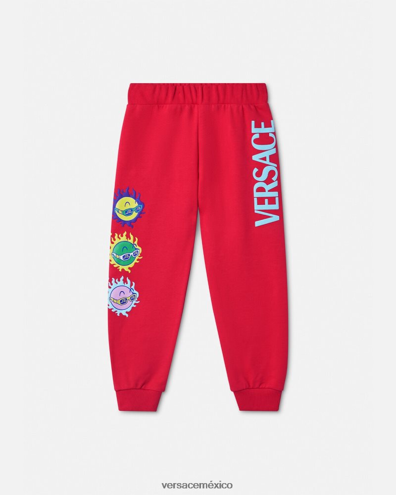 Versace pantalones deportivos con gafas de sol de medusa rojo ropa niños 84626J2138