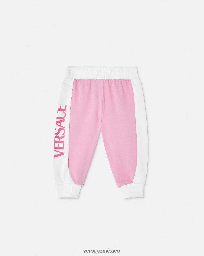 Versace pantalones deportivos con logo para bebé 6p910 ropa niños 84626J1857