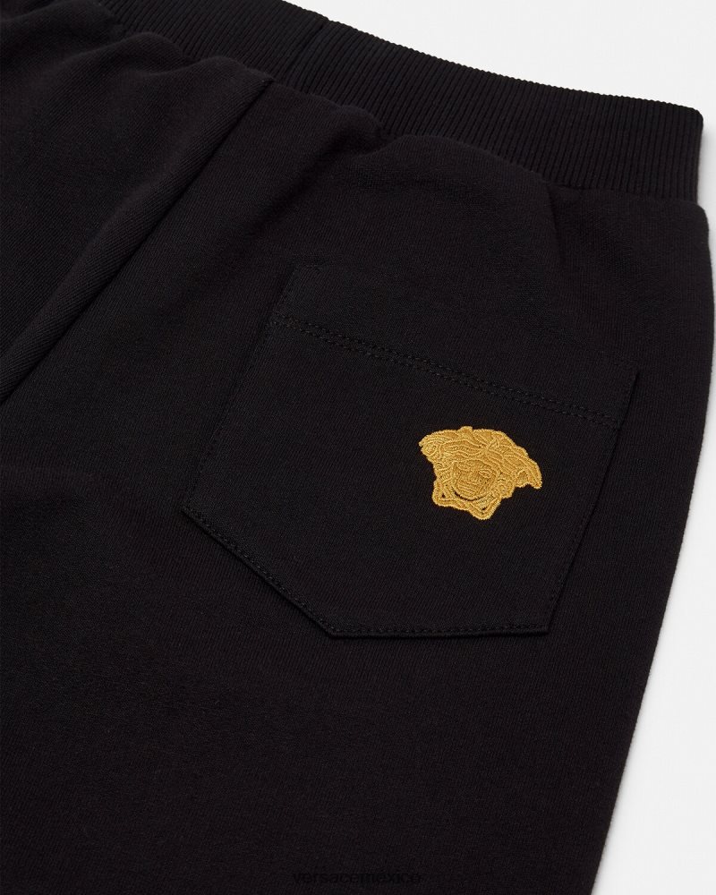 Versace pantalones deportivos con medusa negro ropa niños 84626J1967