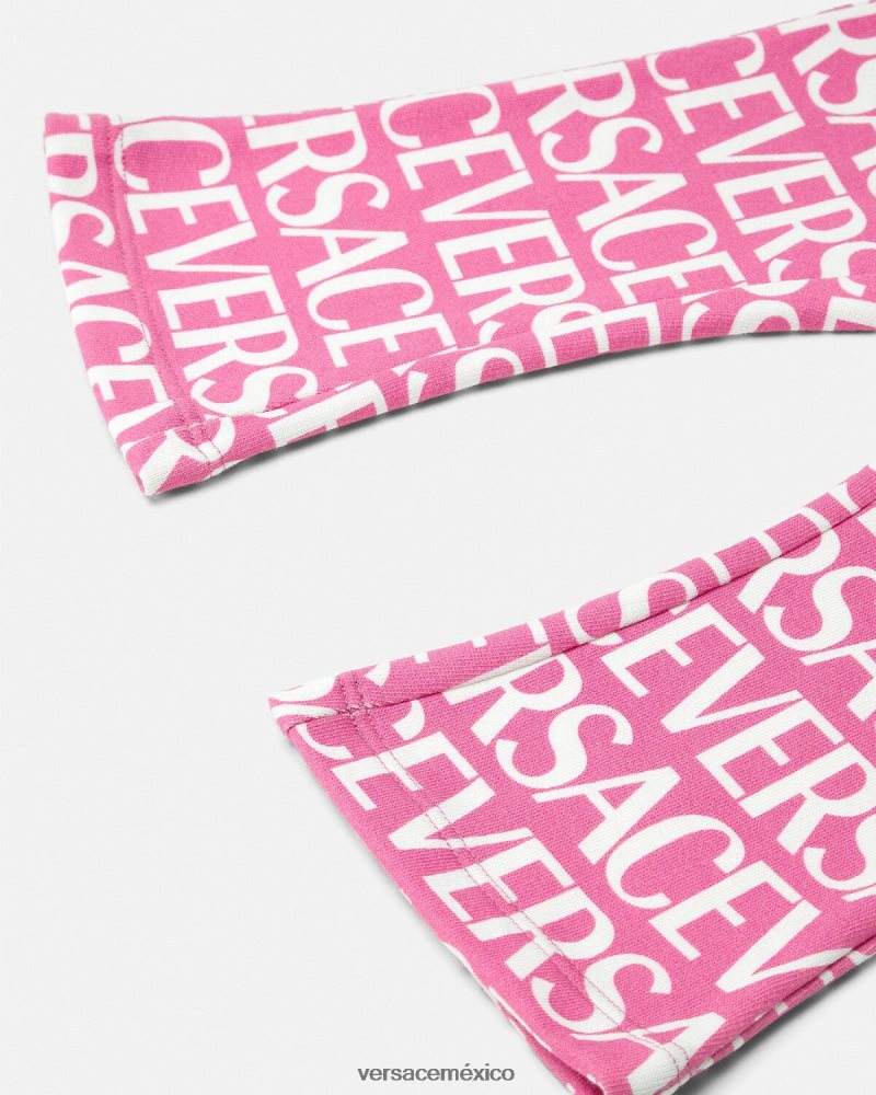 Versace pantalones deportivos para bebé rosa y estampado ropa niños 84626J1873