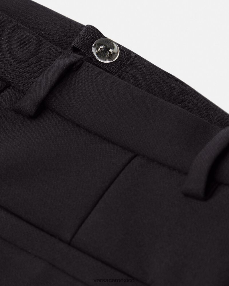 Versace pantalones formales negro ropa niños 84626J2107